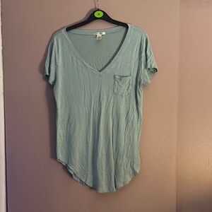 Bozzolo Green Fitted Short Sleeve Tee